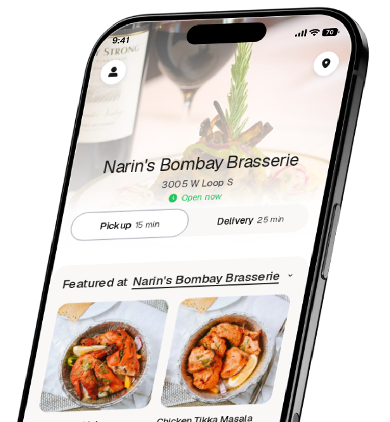 Narin's Bombay Brasserie app preview